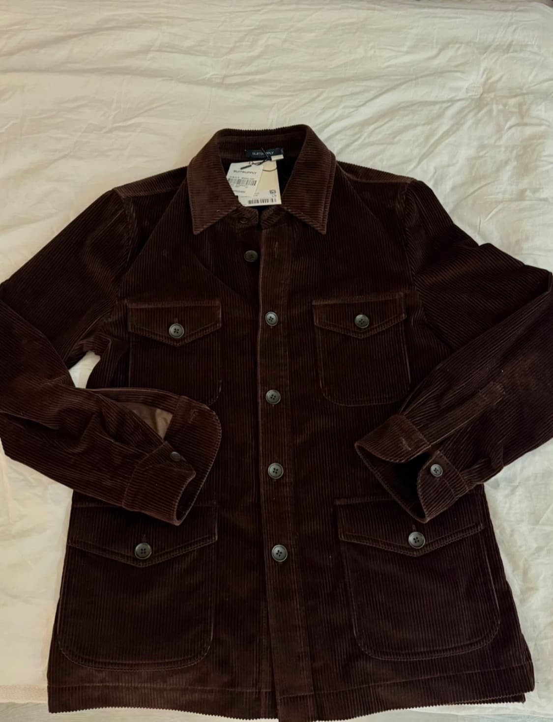 SUITSUPPLY 브라운 코듀로이 셔츠 자켓 새상품 상품이미지2