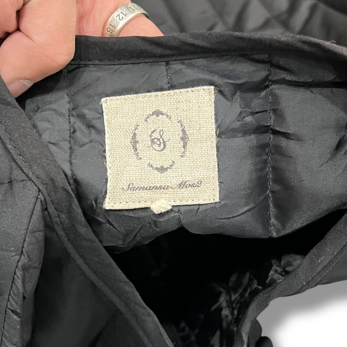  사만사모스2 패디드 논카라 자켓 y14349 상품이미지7