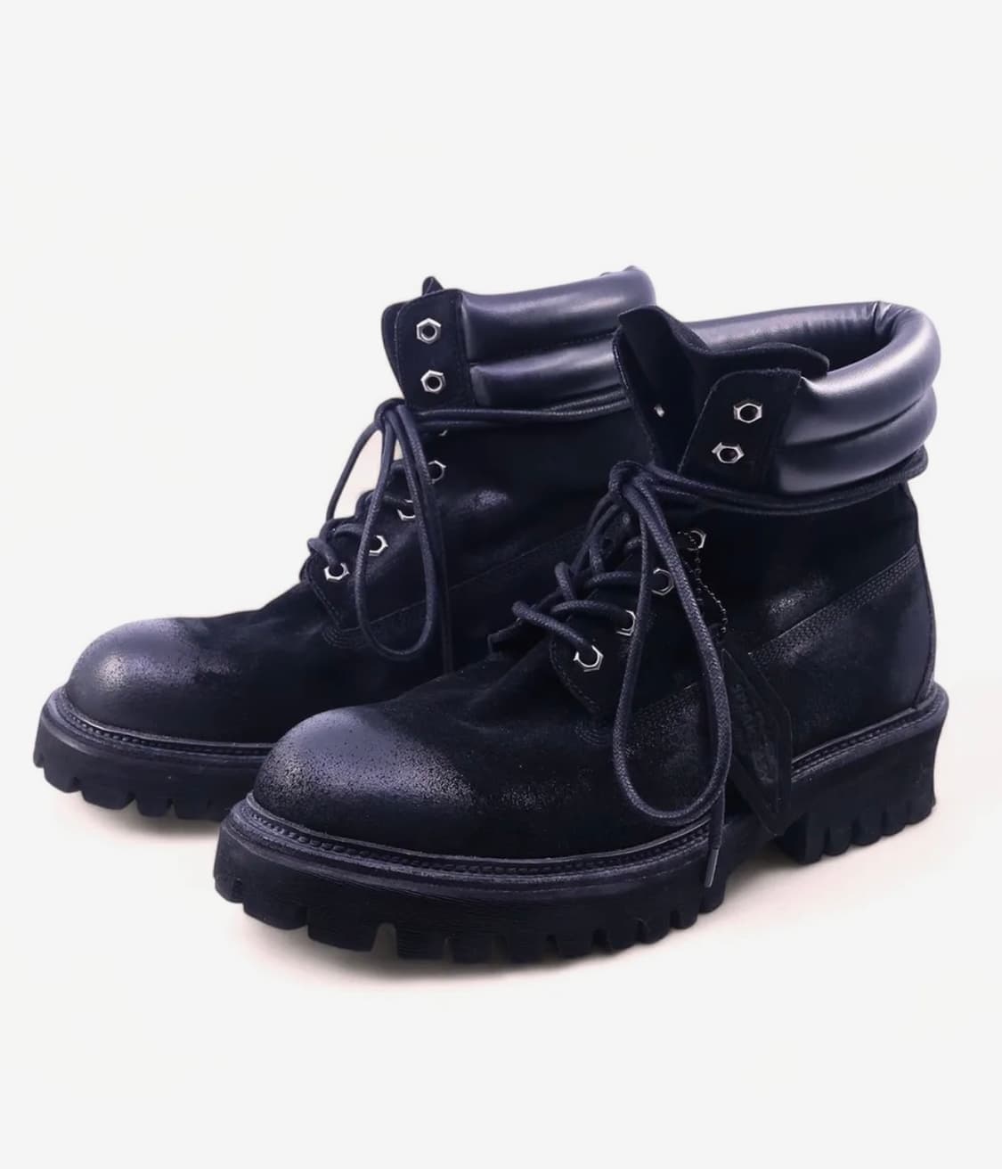 6.5cm 1990 코만도솔 스웨이드 부츠 블랙 상품이미지1