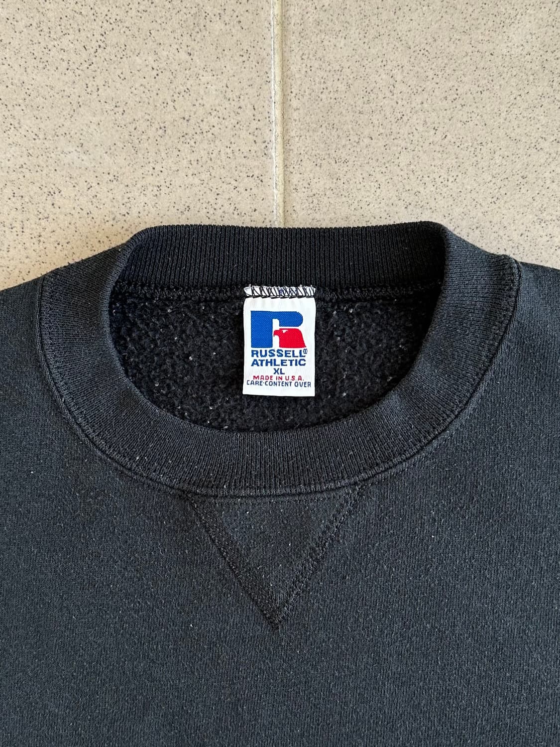 90s 빈티지 러셀 스웻셔츠 블랙 XL USA 상품이미지6
