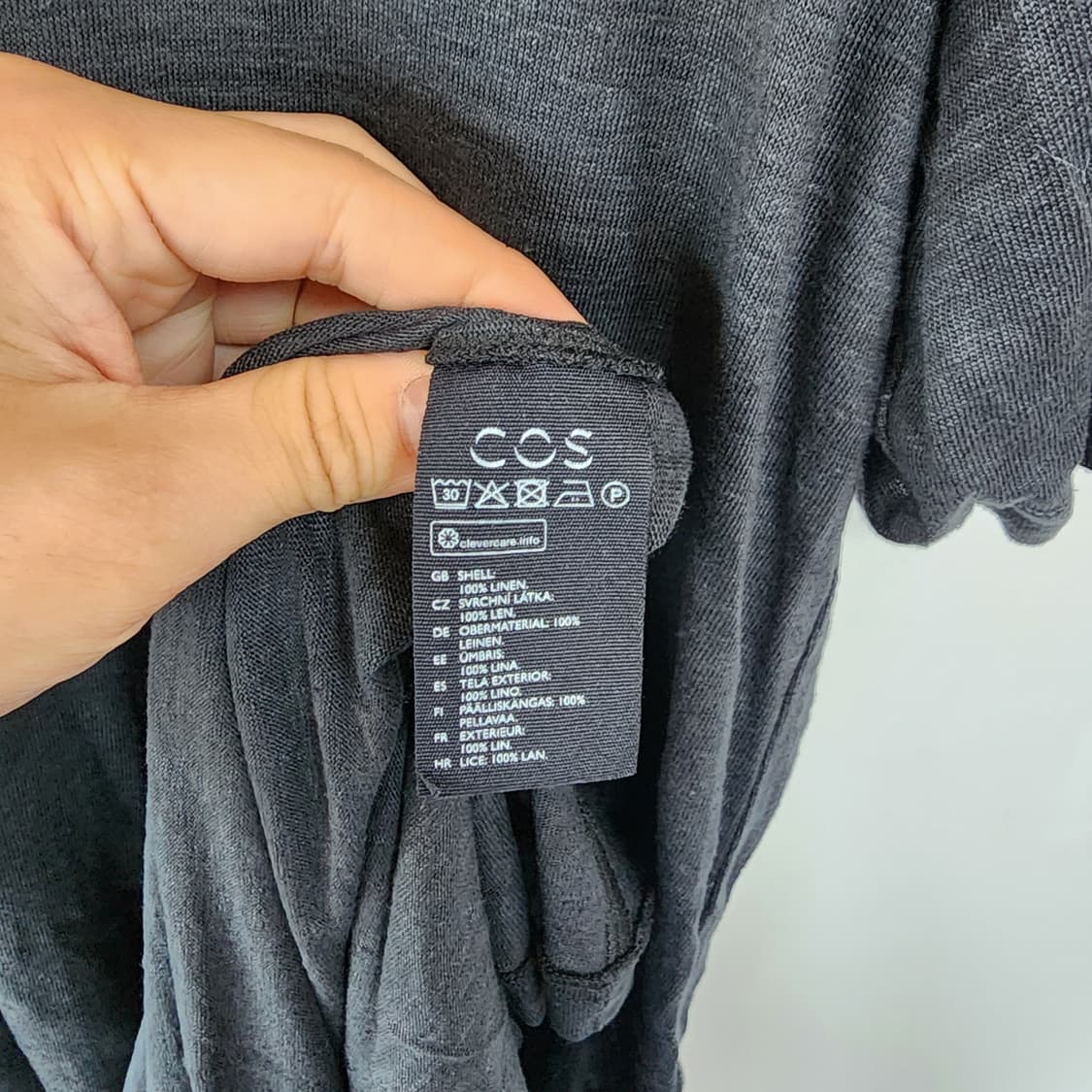  COS 코스 블랙 롱 원피스 상품이미지5