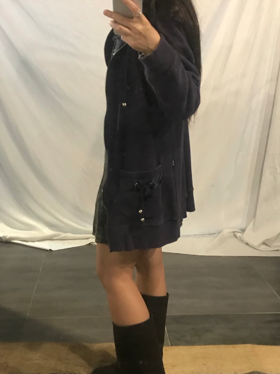 ball point hoodie zip-up 상품이미지4