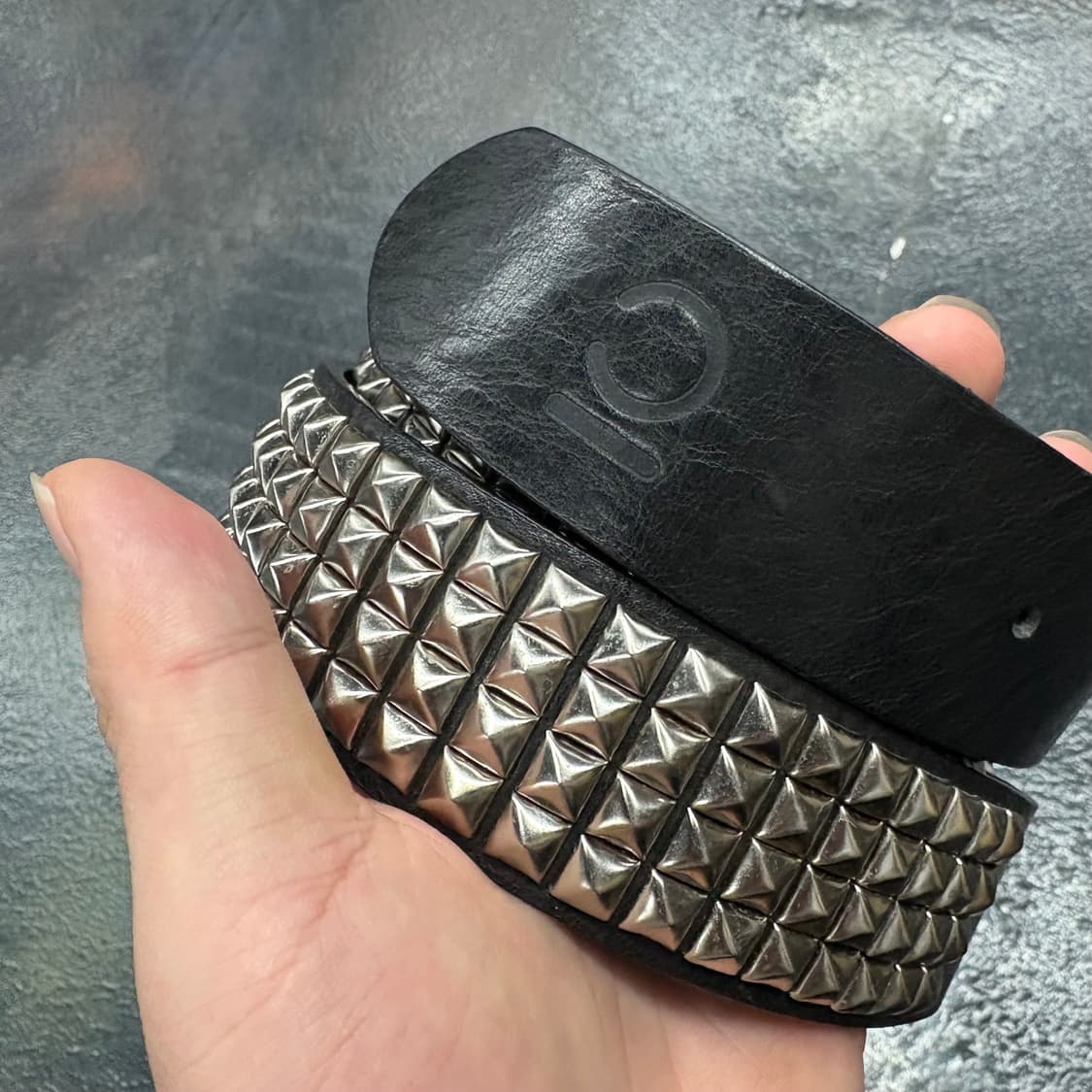 Itary made 스터드레더벨트 상품이미지3