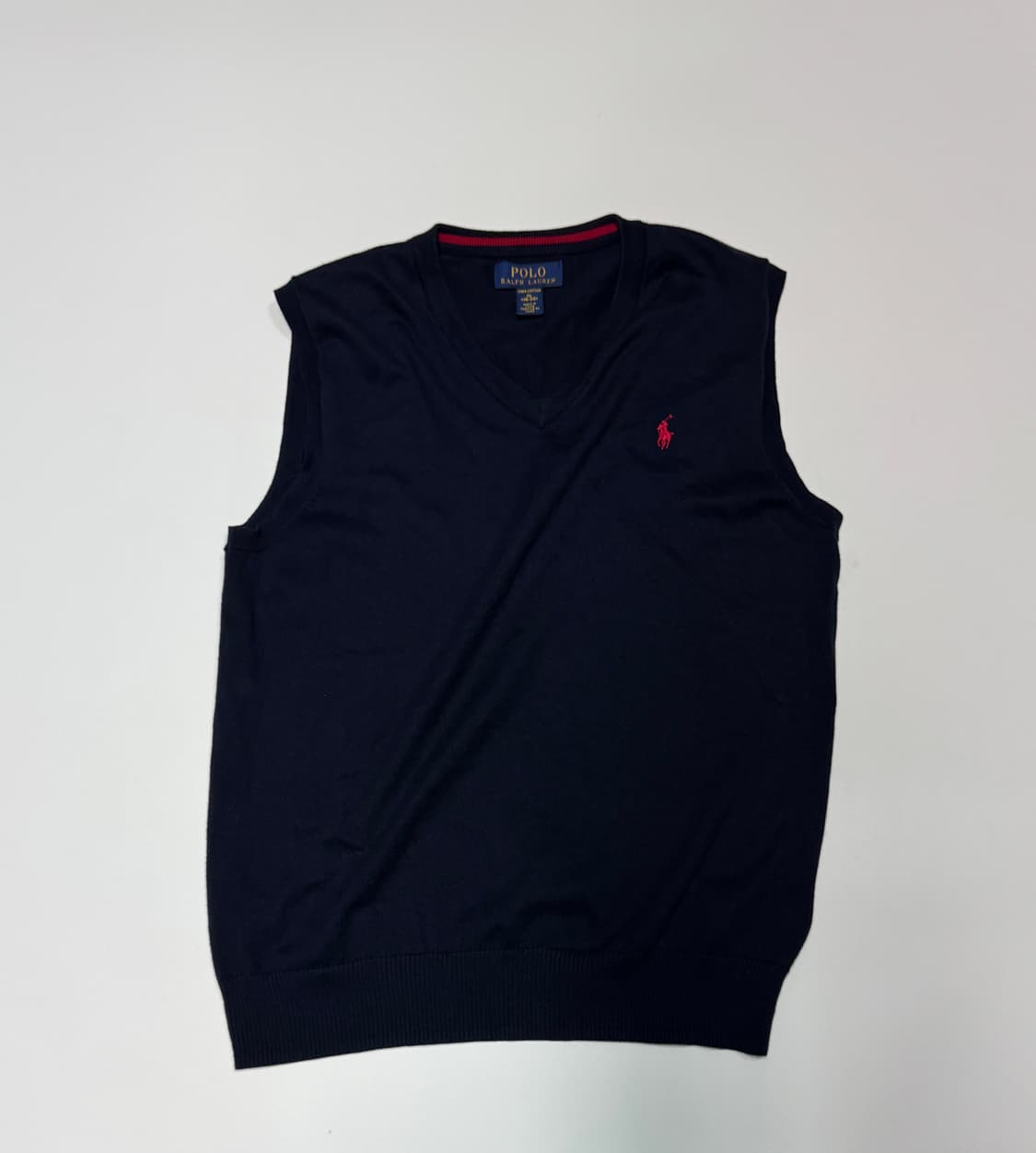 여성 폴로 랄프로렌 신형라벨 피마코튼 니트 베스트 상품이미지1