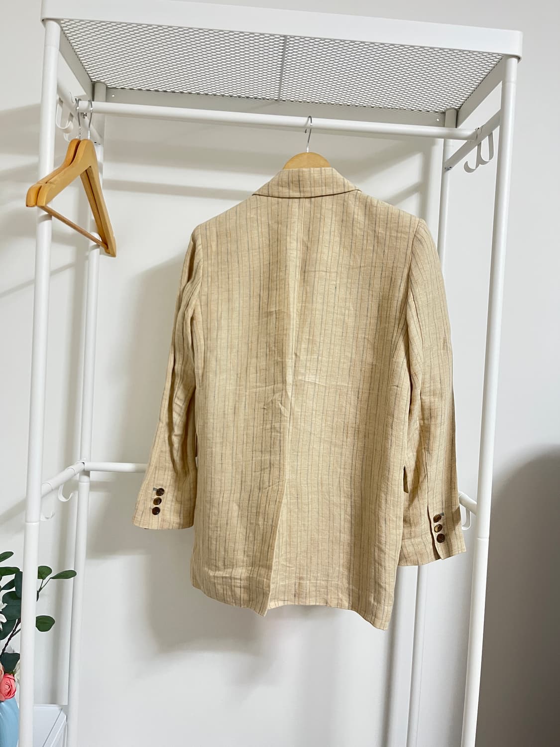 athe 스트라이프 린넨 자켓  상품이미지4