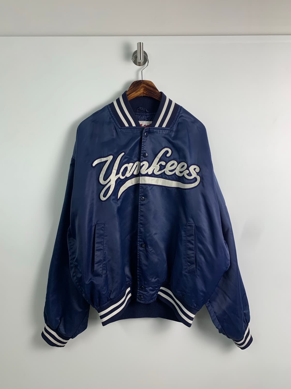마제스틱 뉴욕양키스 네이비 바시티 자켓 상품이미지2