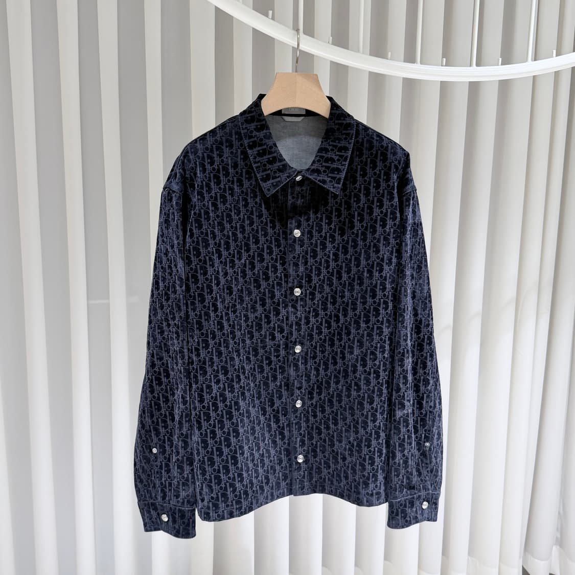 (S+ / 58) / 디올 오블리크 벨벳 오버셔츠 자켓 상품이미지4