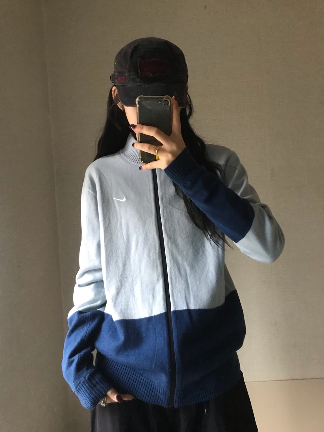 나이키 연하늘 니트집업 상품이미지1