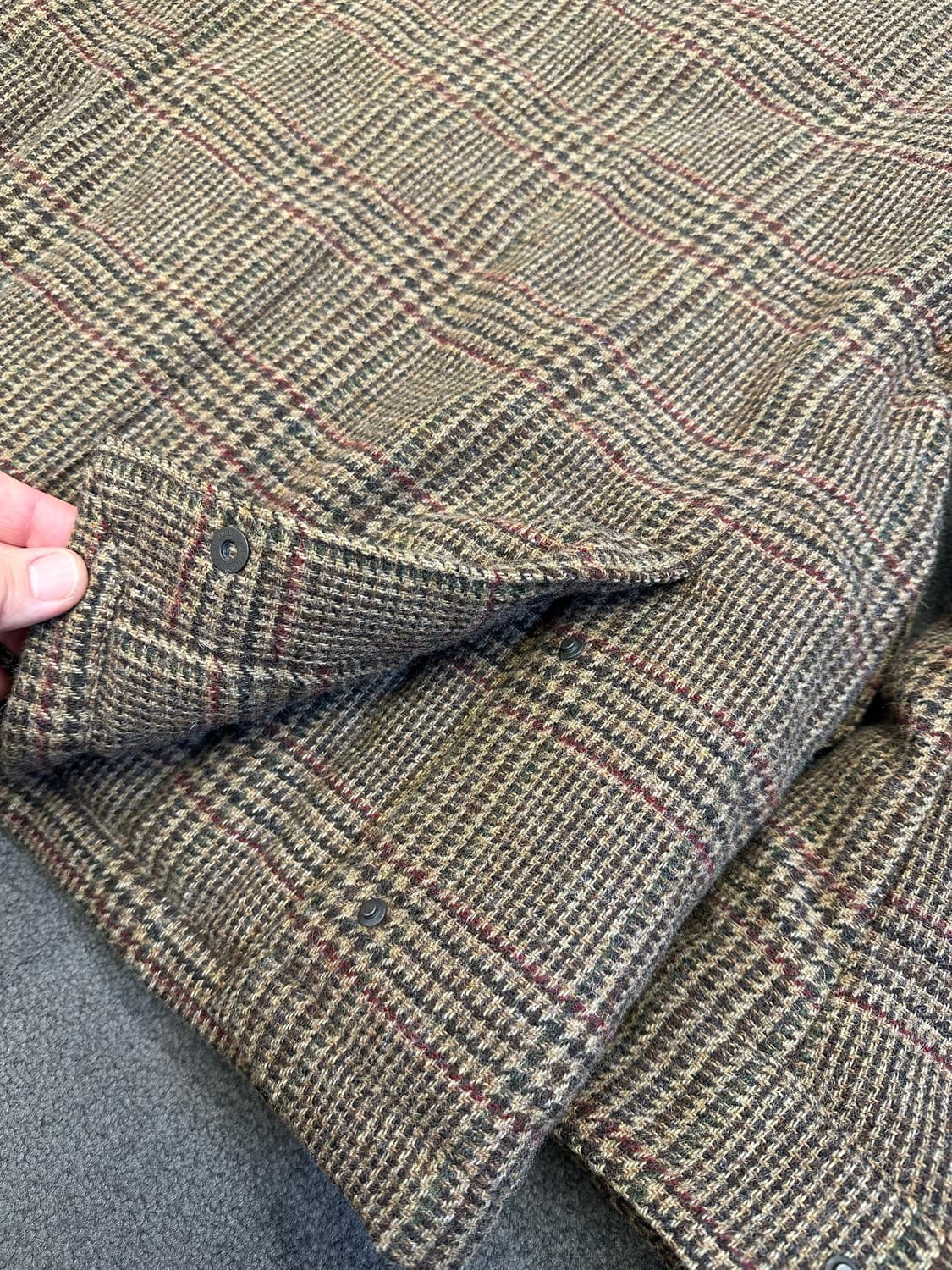 Montedoro 남성 체크 트위드 패딩자켓 L 상품이미지4