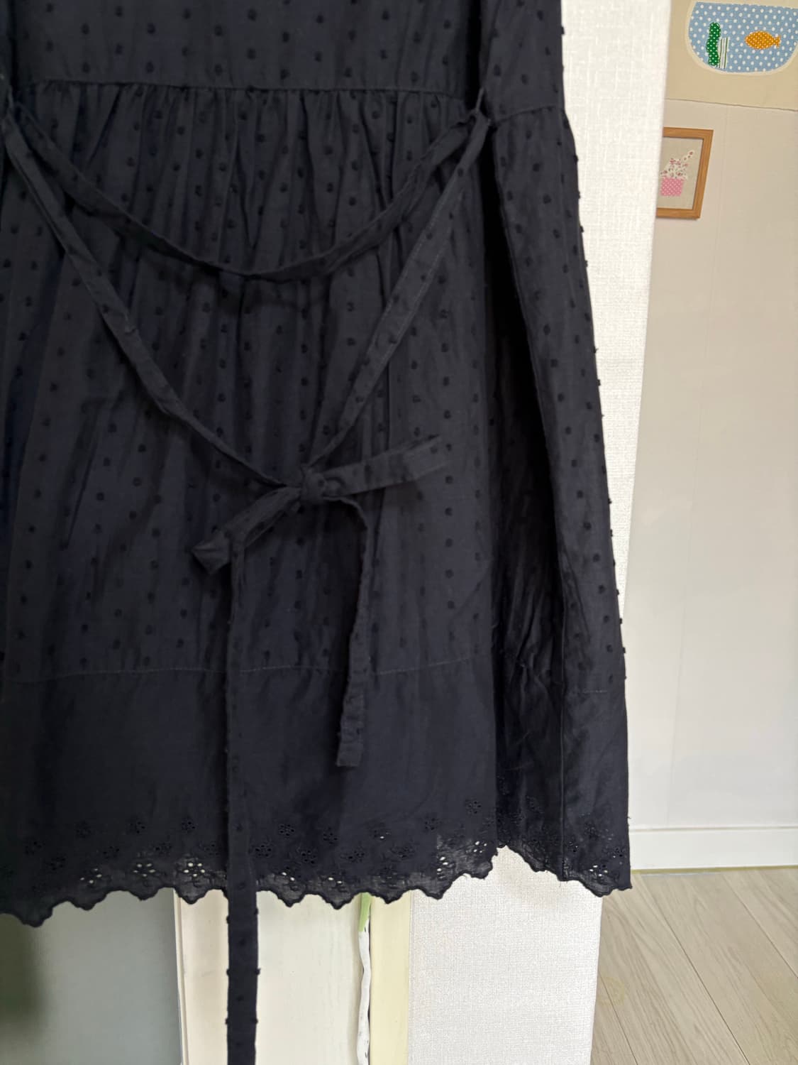 도트 반소매 블라우스 상품이미지4