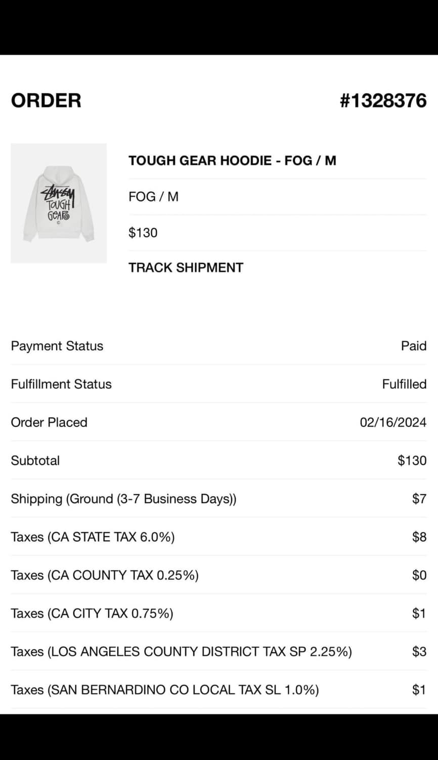 스투시 터프기어 후드티 상품이미지6