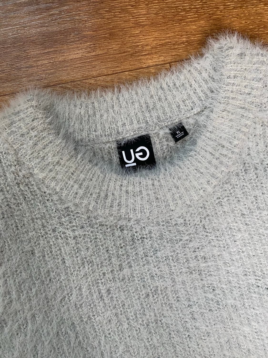 [XL] 25 신상 GU 언더커버 UG 샤기 크루넥 니트 그레이 상품이미지7