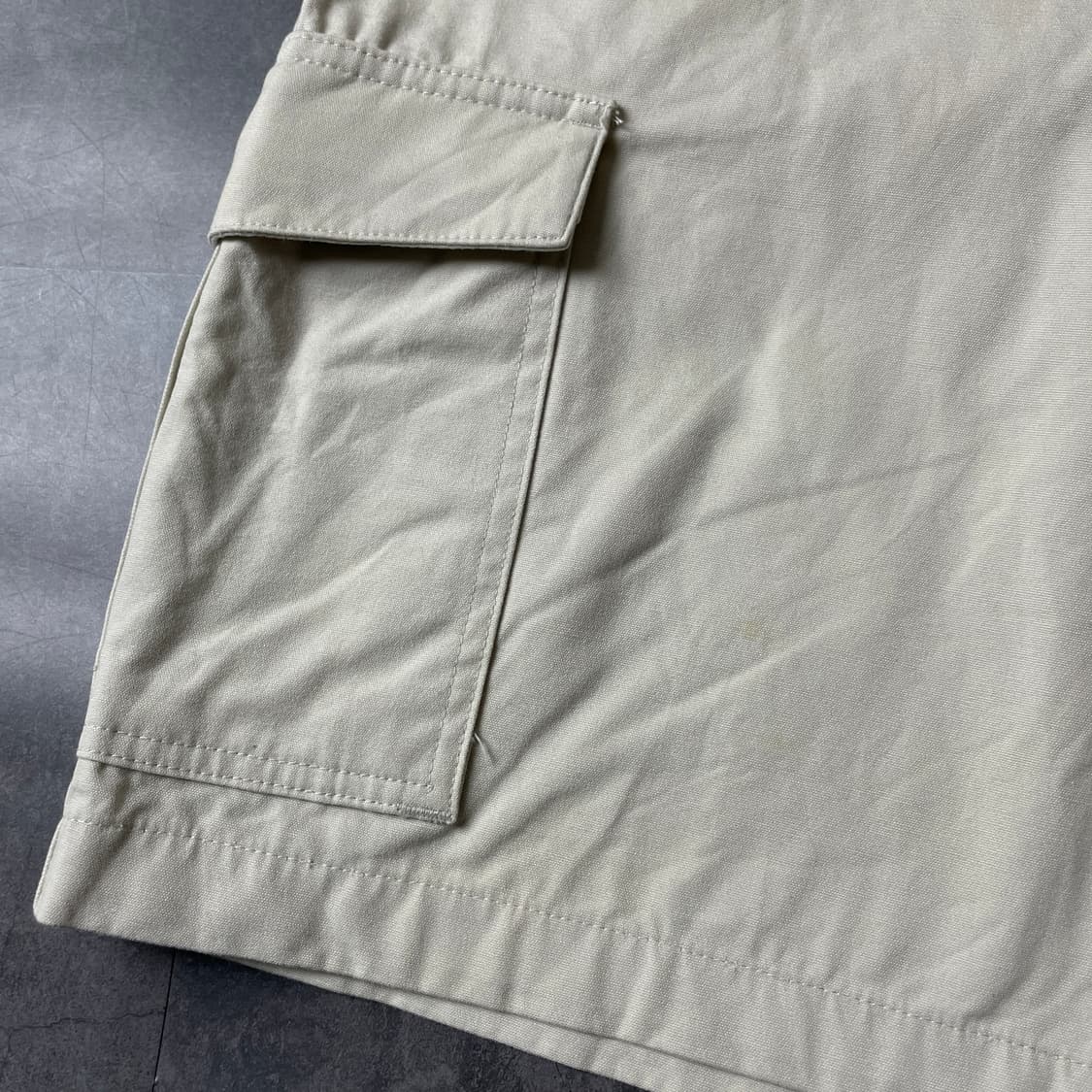 CHAPS 챕스 빈티지 아이보리 코튼 카고 하프 팬츠 A00685 상품이미지4