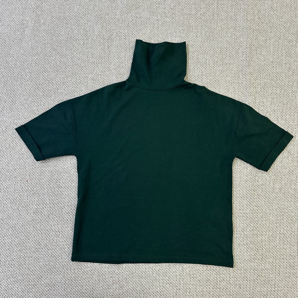 S 자라 루즈핏 반팔 목폴라 티셔츠 0410D 상품이미지4