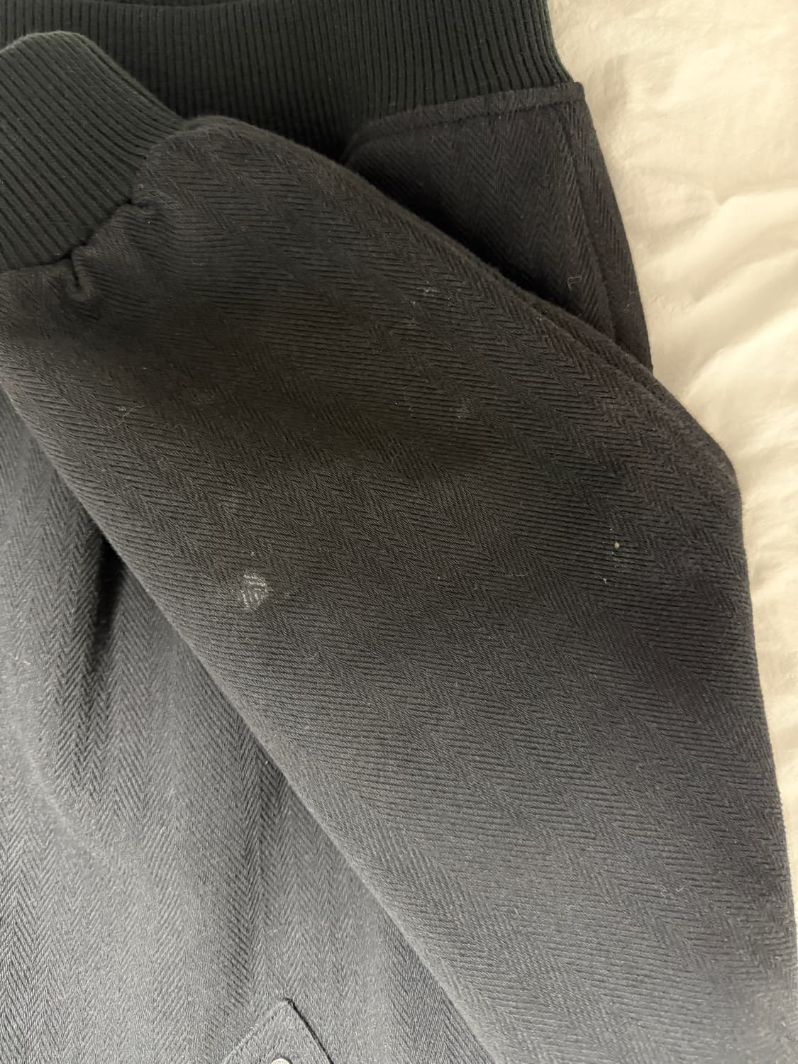 LMOOD 포인터 헤링본 웨스턴 블루종 자켓 블랙 [48] 상품이미지5