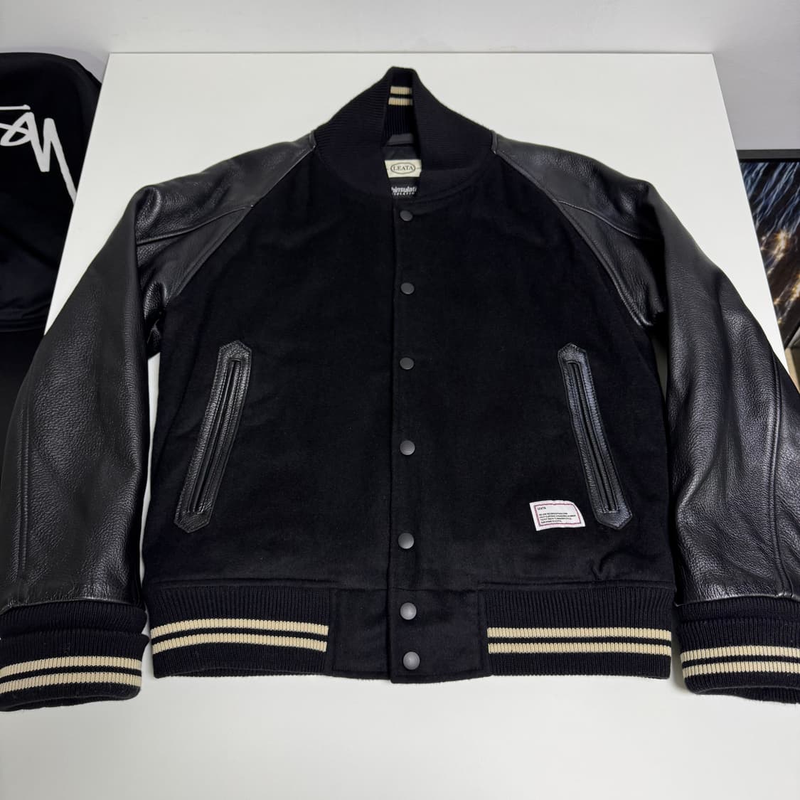 리타 LEATA 레더스타디움 바시티 자켓 M 상품이미지1
