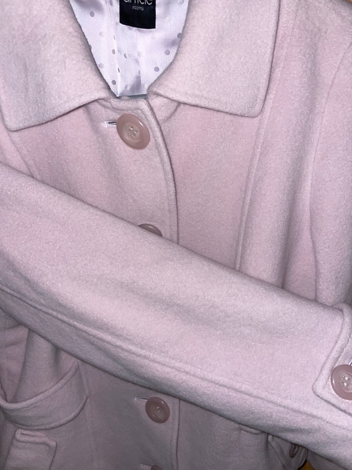 사토미 핑크 미디 코트 상품이미지3