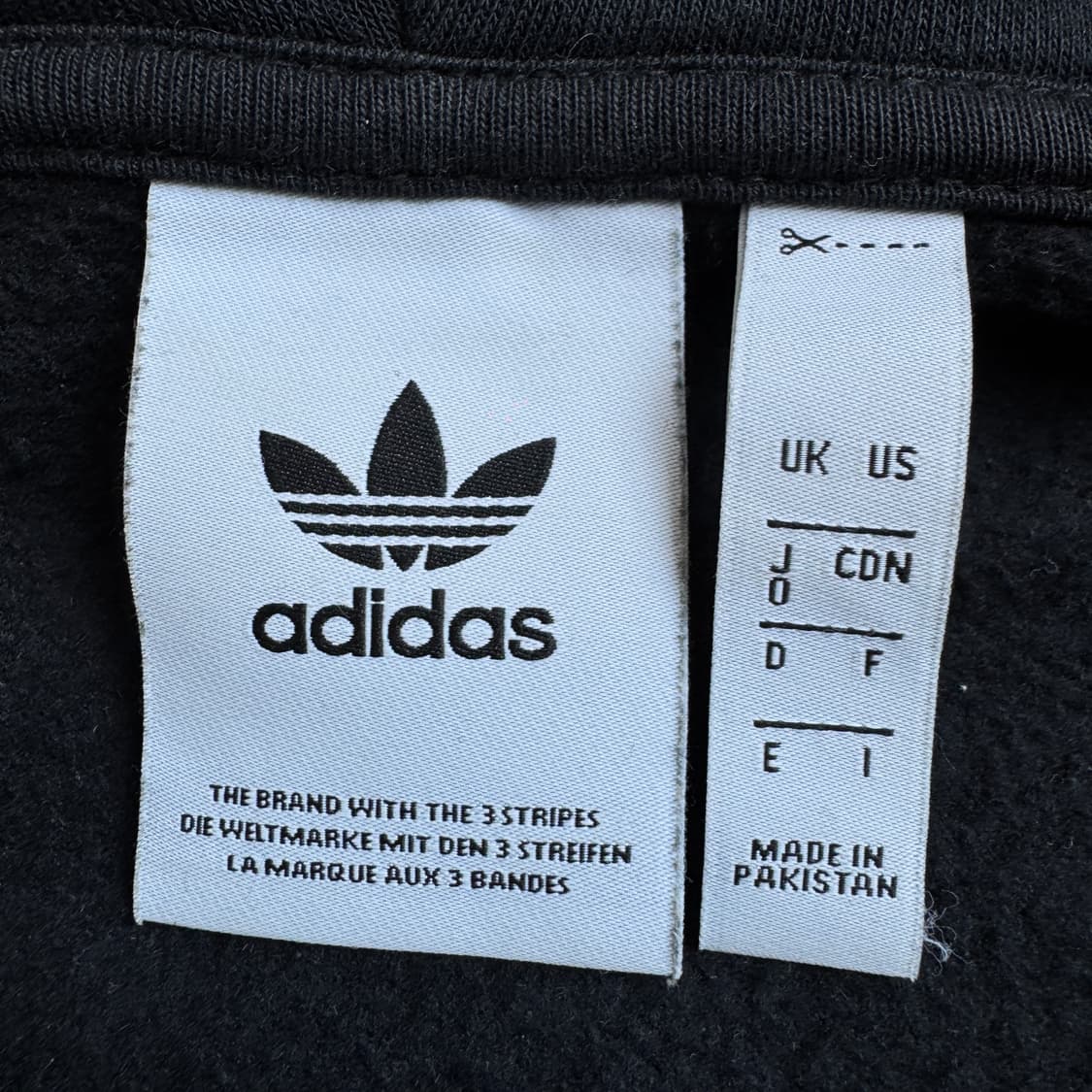 아디다스 신형 파이어버드 빅로고 후드집업 블랙 상품이미지7