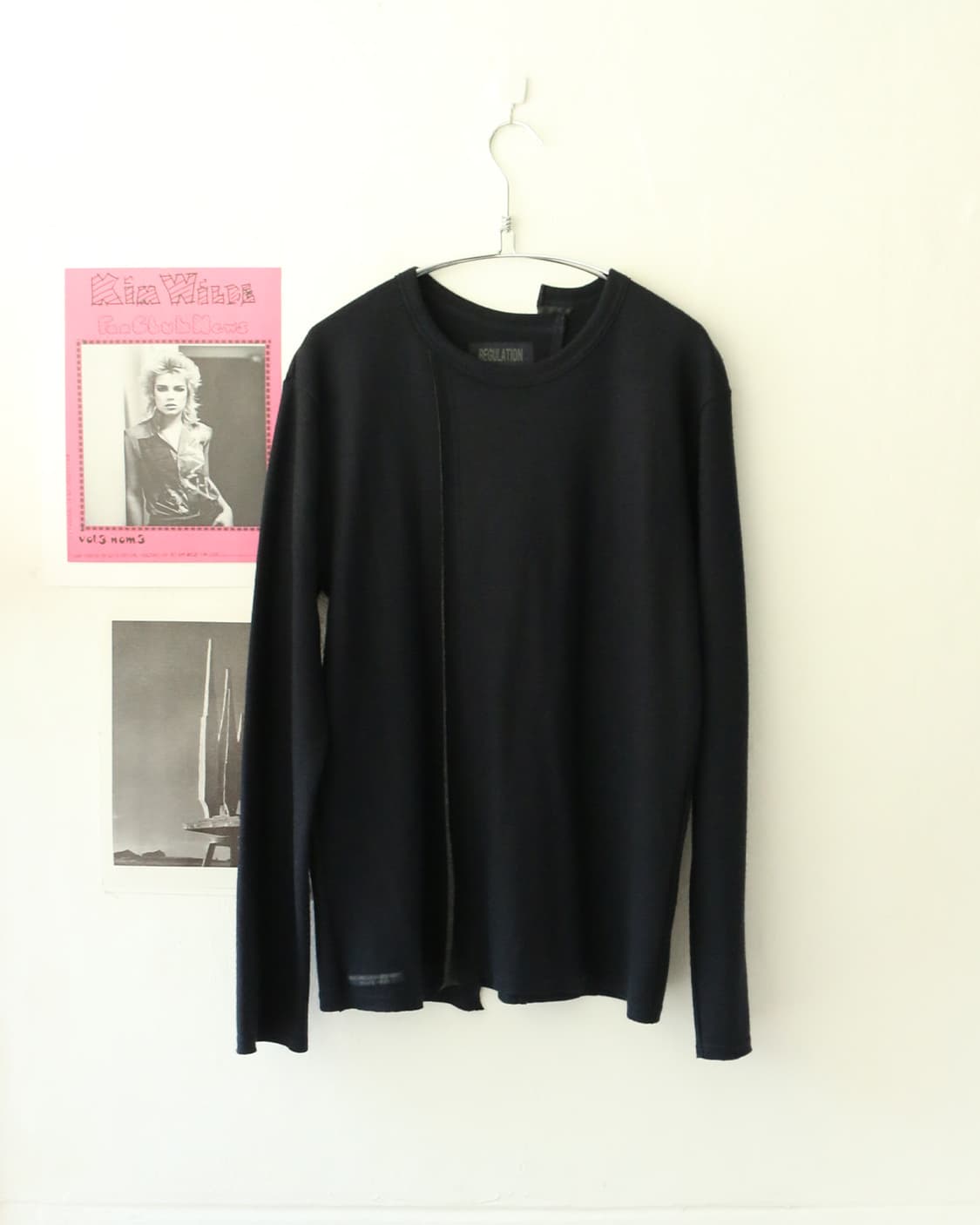 요지 야마모토 레귤레이션 라인 절개 니트  상품이미지1