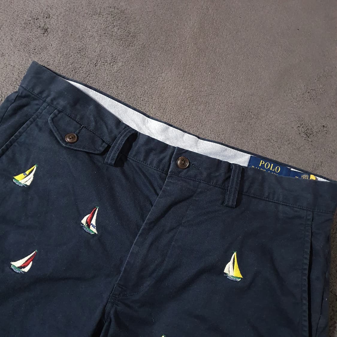 폴로 요트 프렙스터 플랫 쇼츠 반바지 31 네이비 상품이미지4