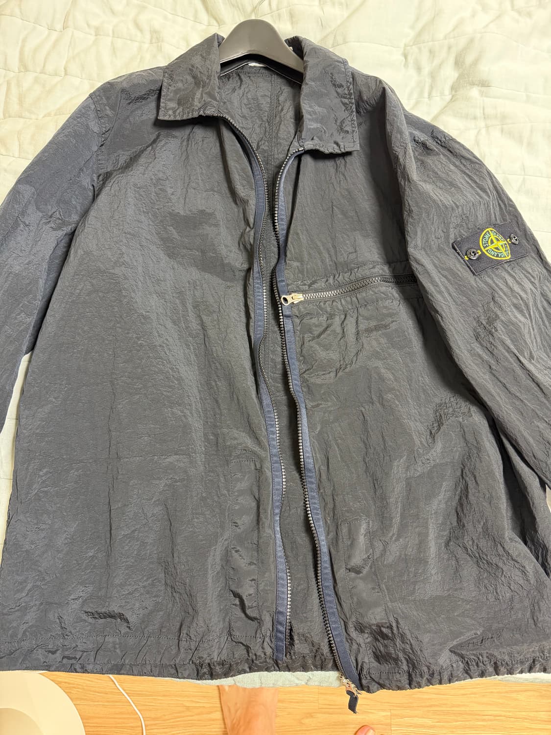 스톤아일랜드 와펜패치 나일론 메탈 집업 셔츠 781510929 V0029 상품이미지2