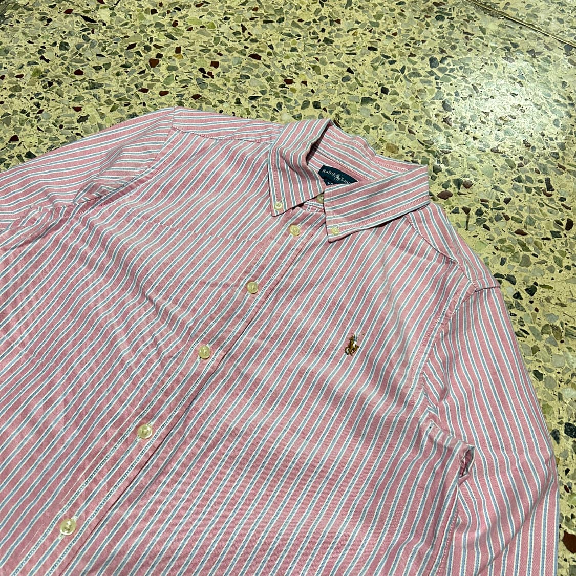 폴로 랄프로렌(POLO RalphLauren)핑크 스트라이프 셔츠 상품이미지2