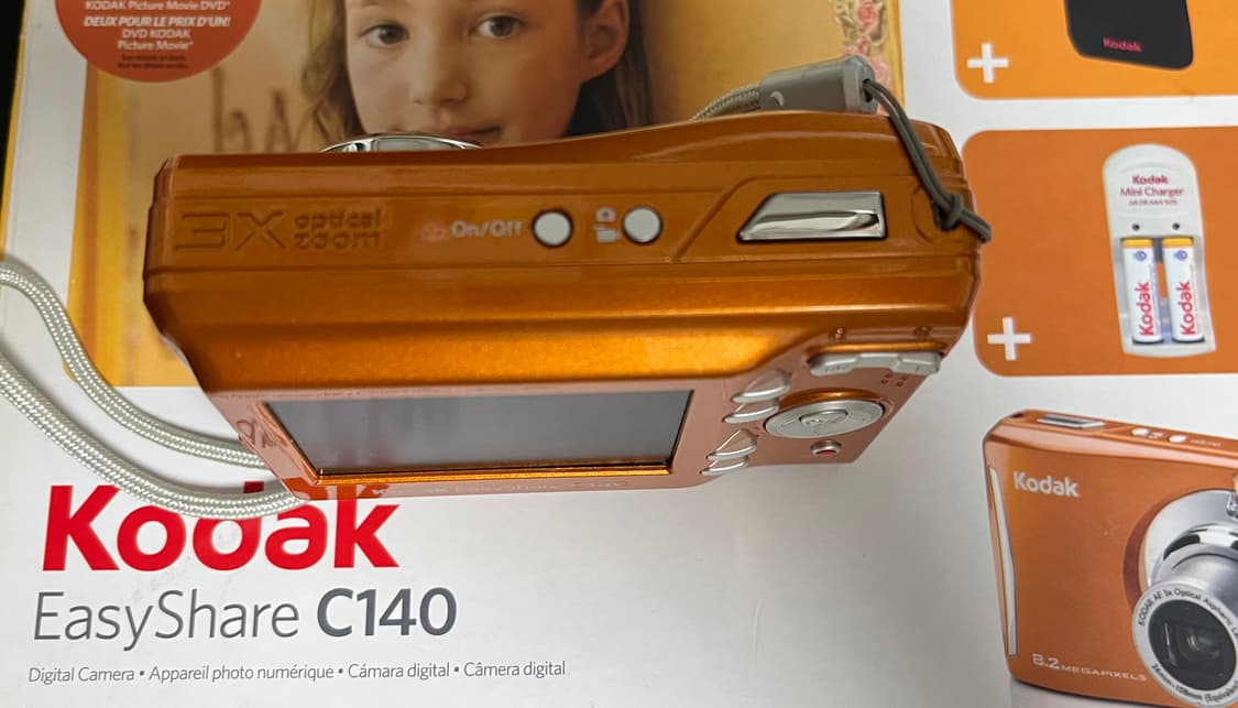 코닥 c140 디지털카메라 희귀한 오렌지색상 상품이미지3