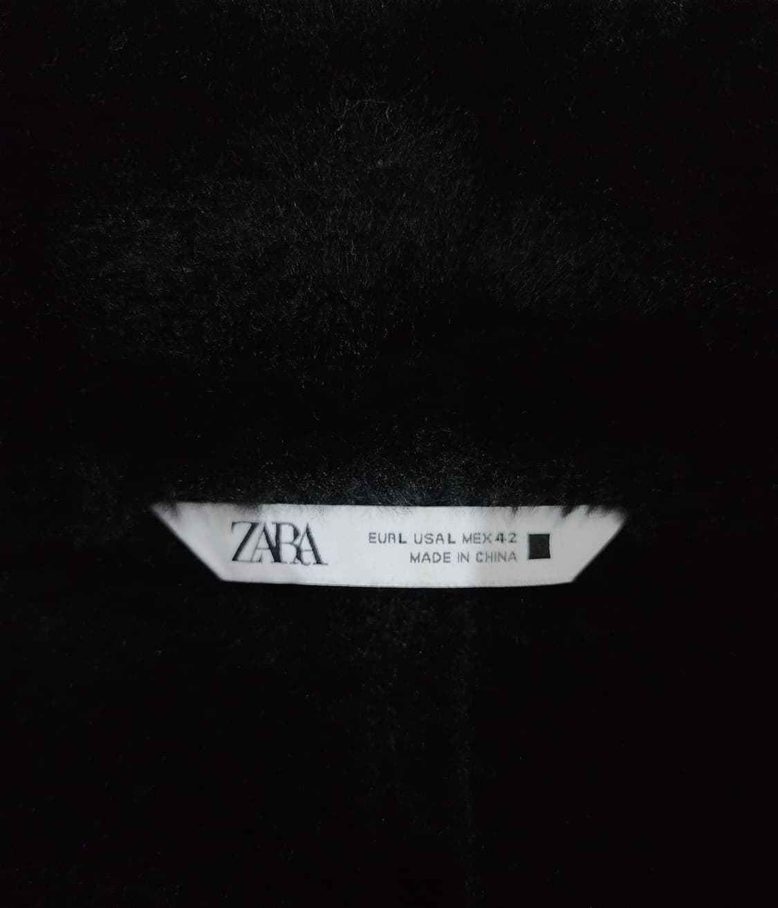 자라 블랙 퍼 카라 집업 자켓 L 상품이미지5