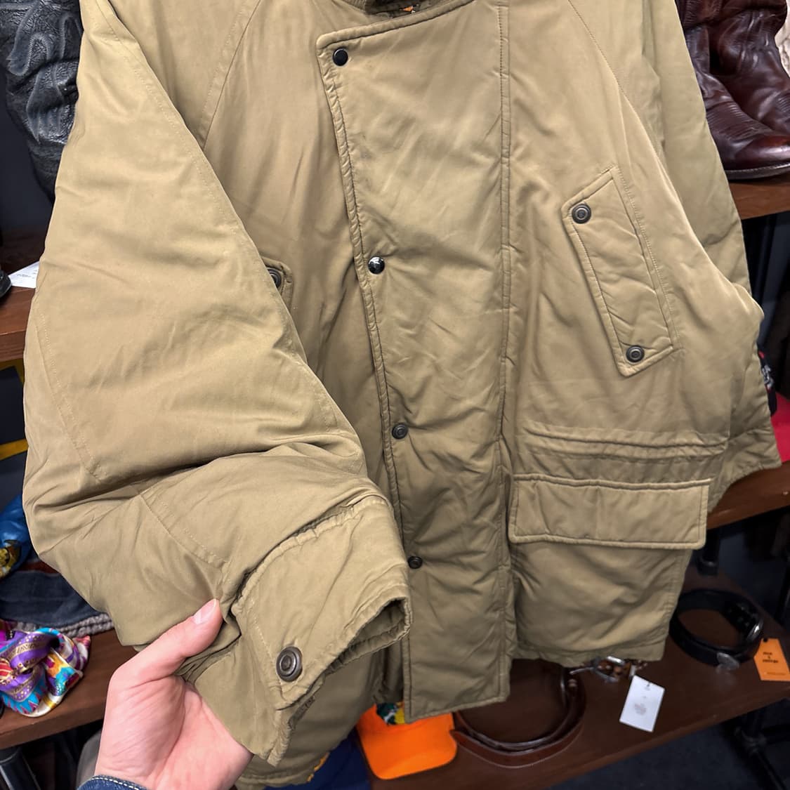 90s 크리스찬디올 밀리터리 덕다운 코튼 필드 파카 N168 상품이미지3