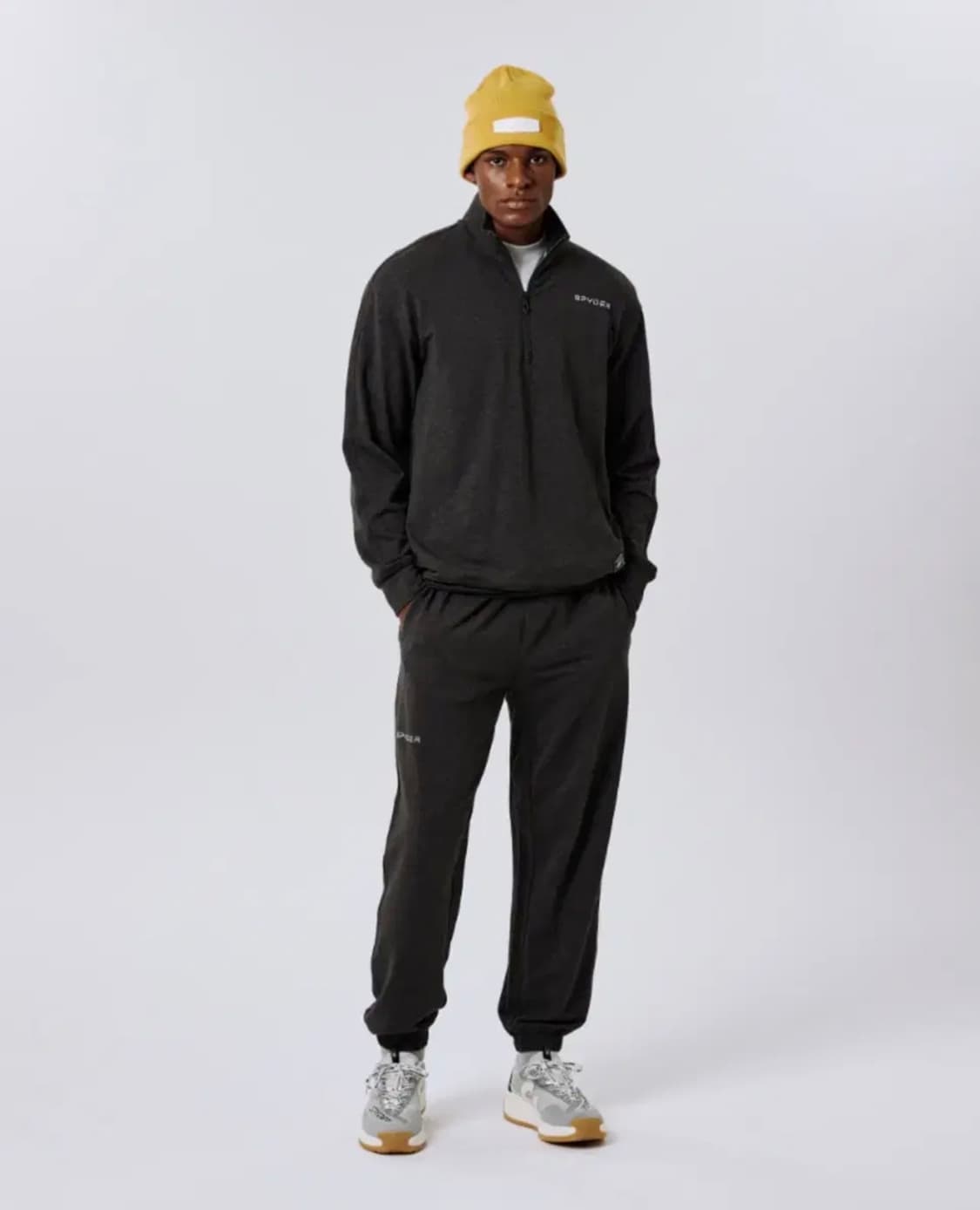 [새제품] 스파이더 젠 콜렉션 맨즈 모달 스웻 세트 - 차콜 상품이미지1