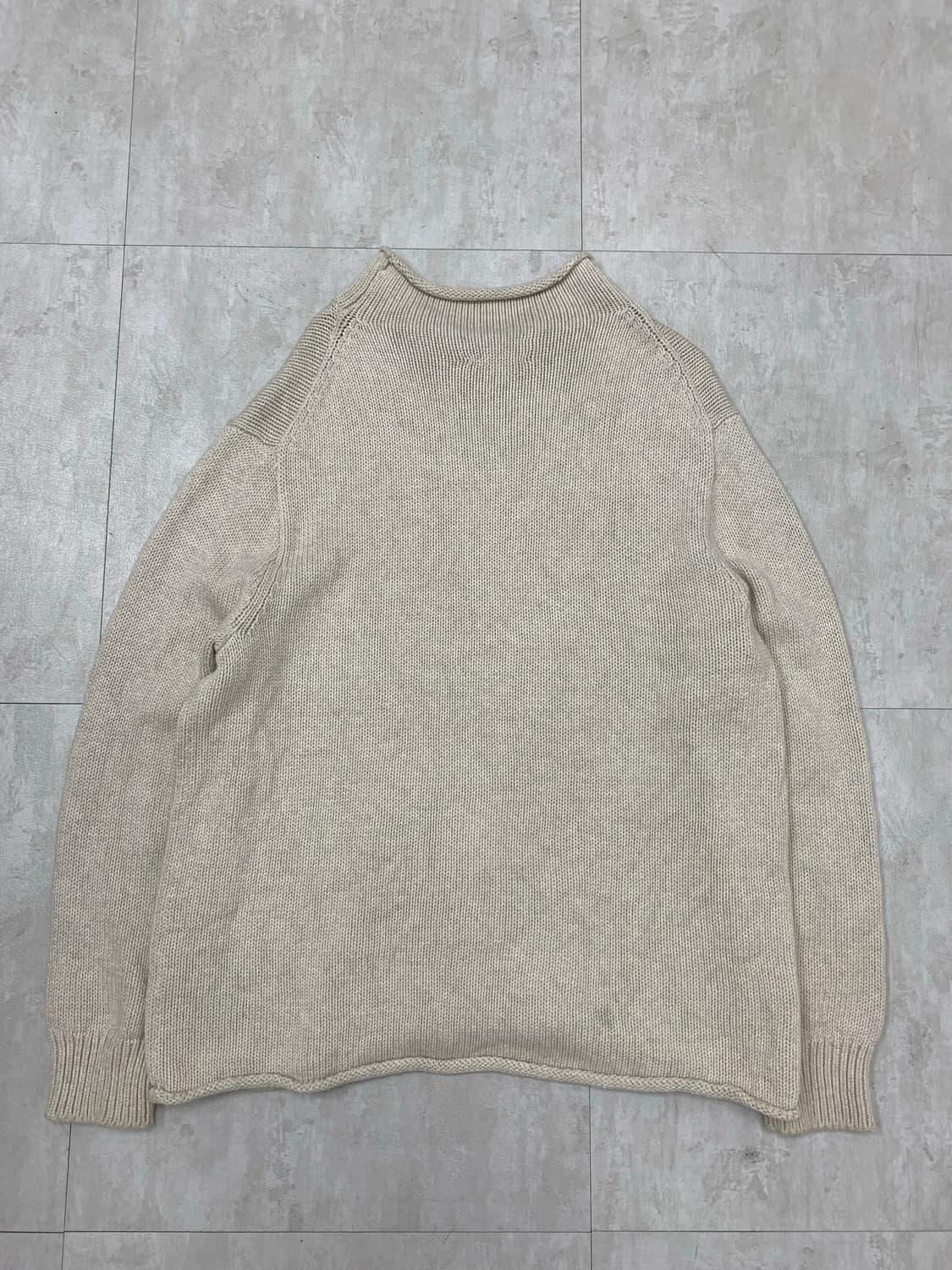 제이크루 아이보리 반폴라 니트 상품이미지2