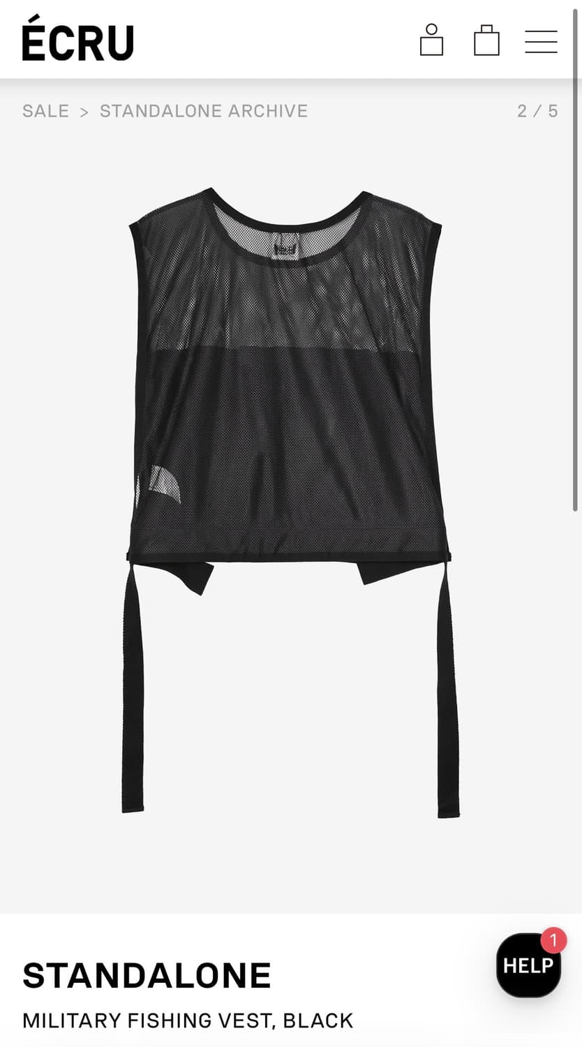 스탠드얼론 MILITARY FISHING VEST, BLACK 상품이미지1