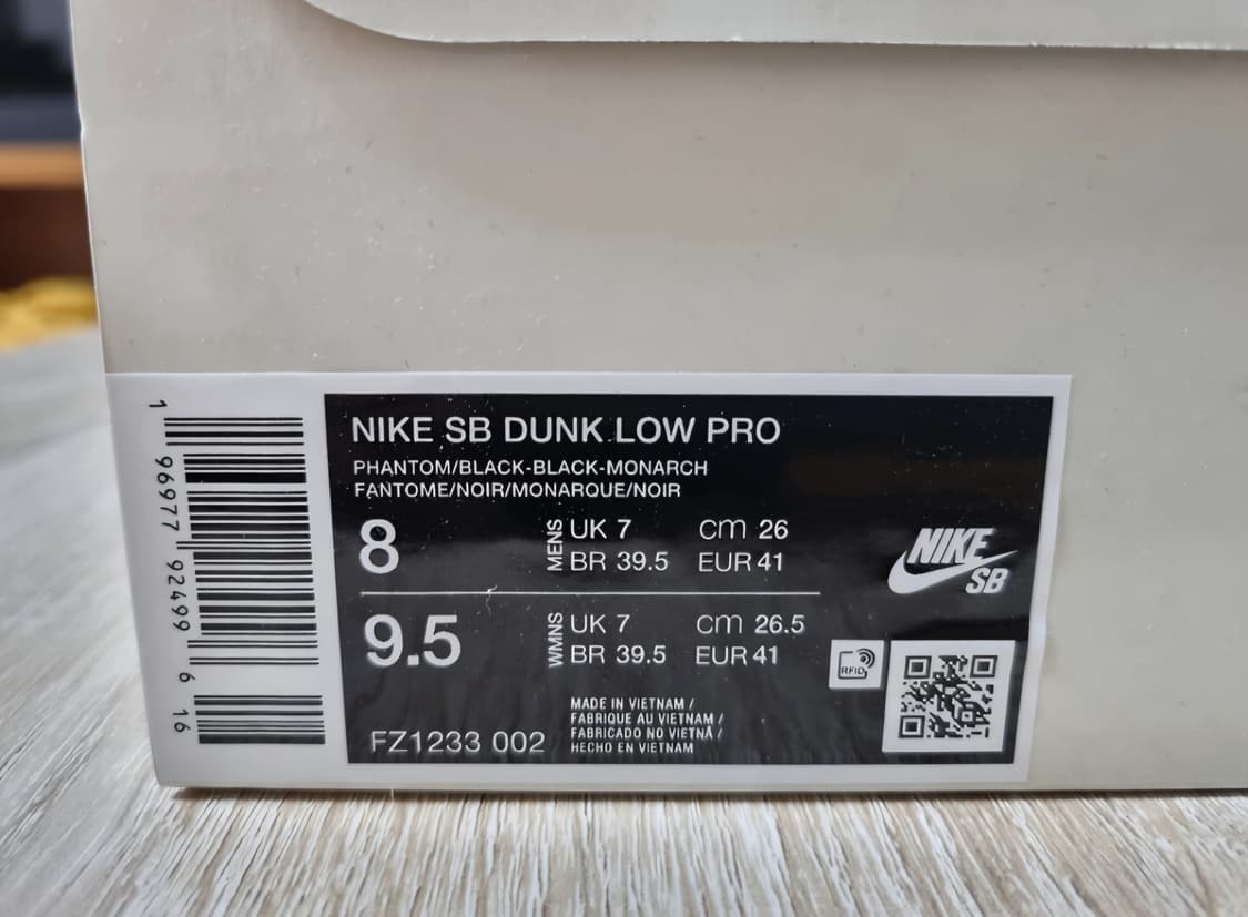 [260]나이키 SB 덩크 로우 올림픽 사파리 일렉트릭 팬텀 블랙 상품이미지2