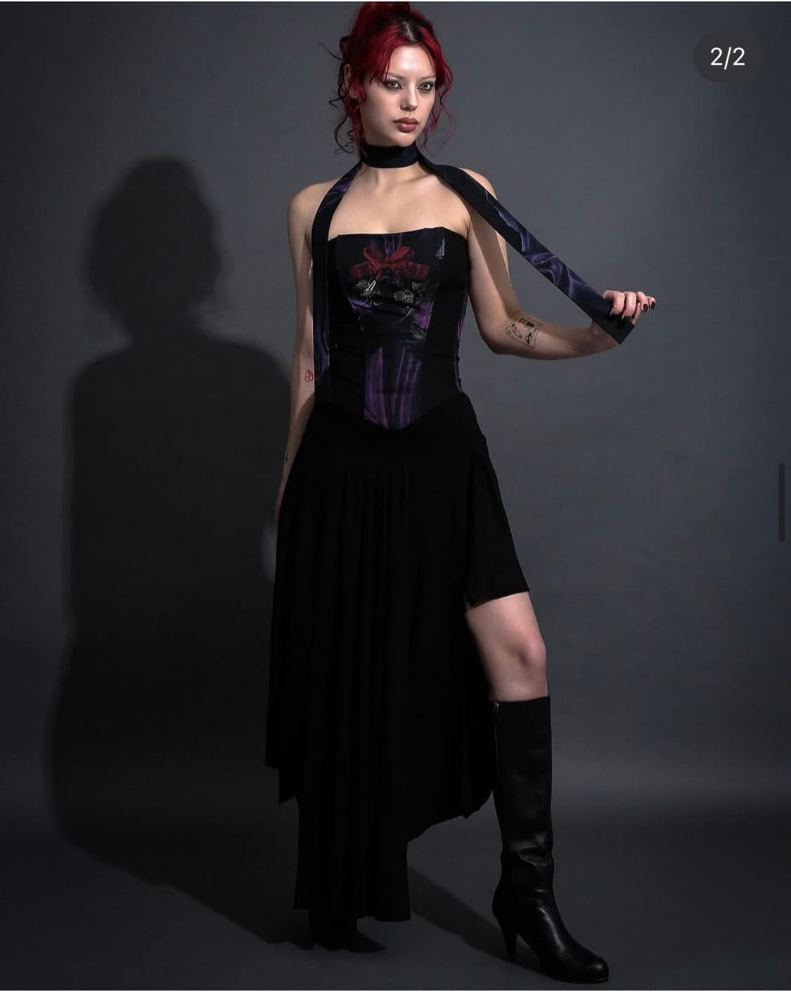 달링유어배드 롱스커트 블랙 상품이미지1