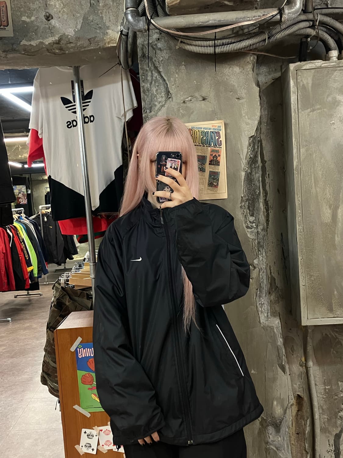 나이키 바람막이 블랙 XL  #csz1414 상품이미지2