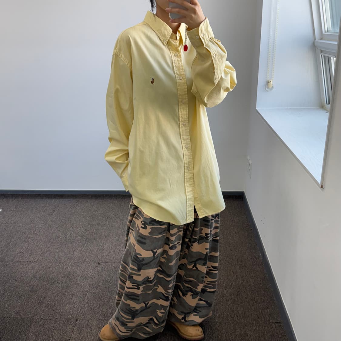 Polo 폴로 멀티 포니 옐로우 셔츠 상품이미지2