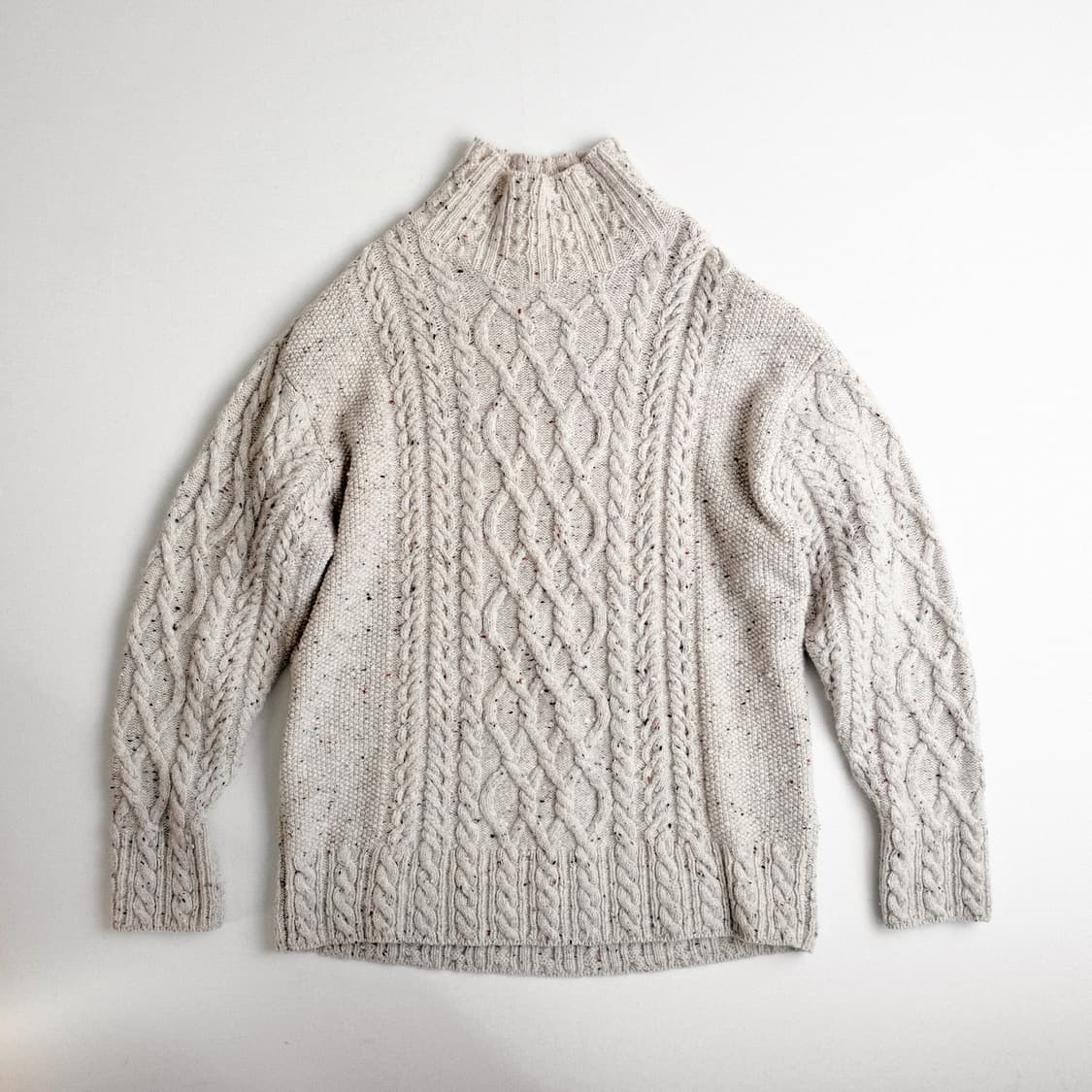 오라리 울 알파카 케이블 터틀넥스웨터 4사이즈 Auralee 상품이미지4