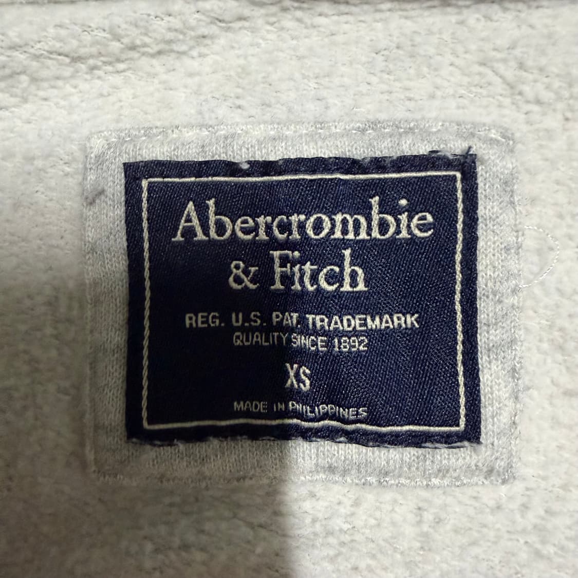 아베크롬비 그레이 후드집업 xs 상품이미지3