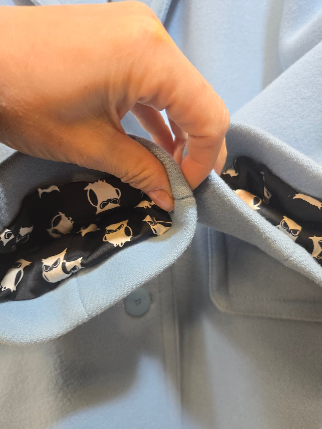 럭키슈에뜨 스카이블루 모 코트 36 상품이미지6