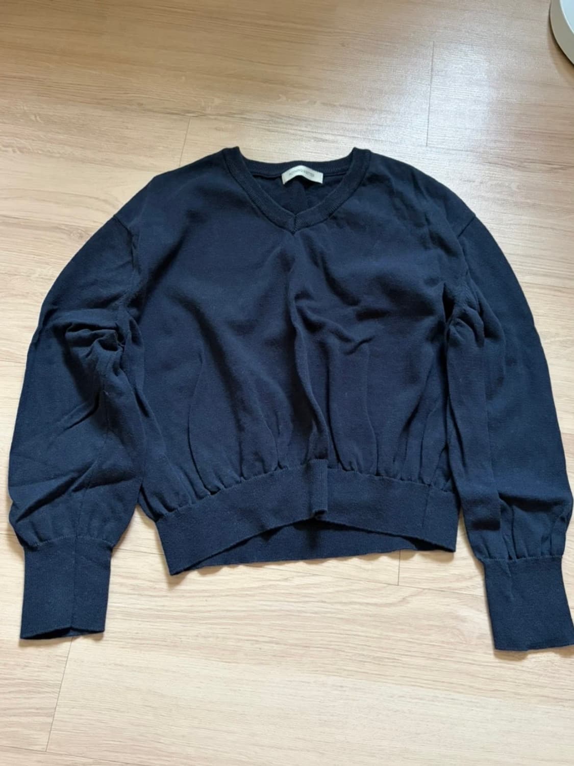 낫띵 리튼 피플리 브이넥 풀오버 니트 네이비 Pipley V-Neck P 상품이미지3