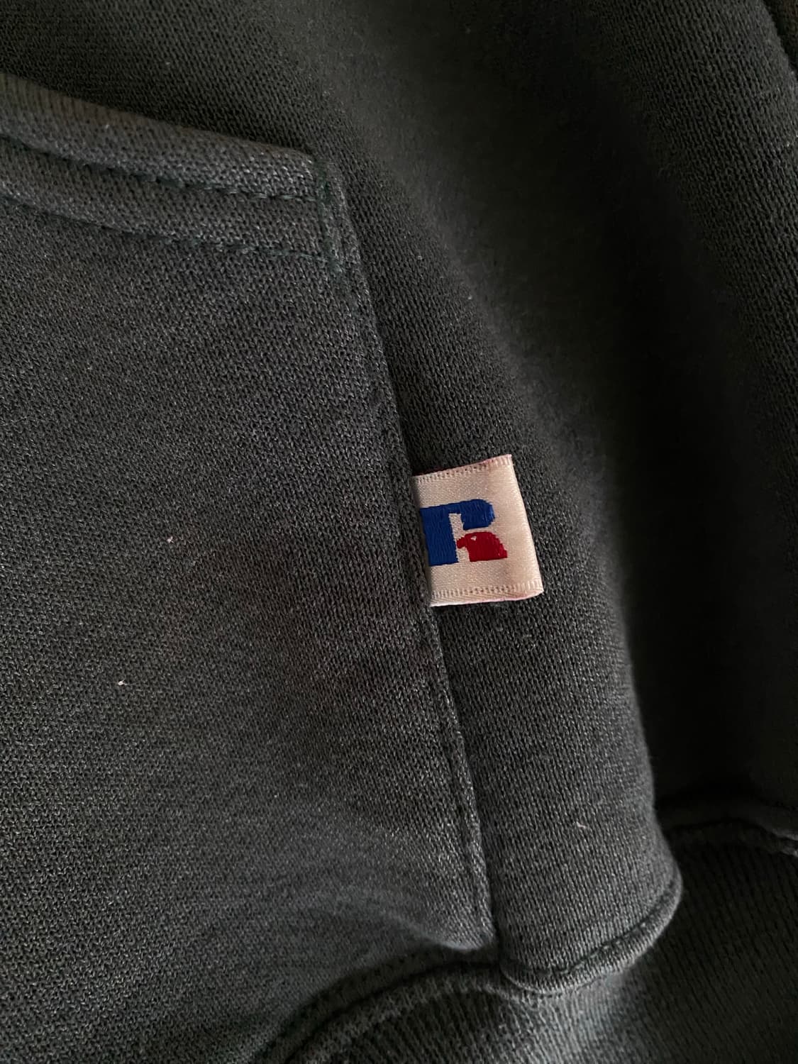 (XL) 90s 빈티지 러셀 후드집업 다크그린 상품이미지3