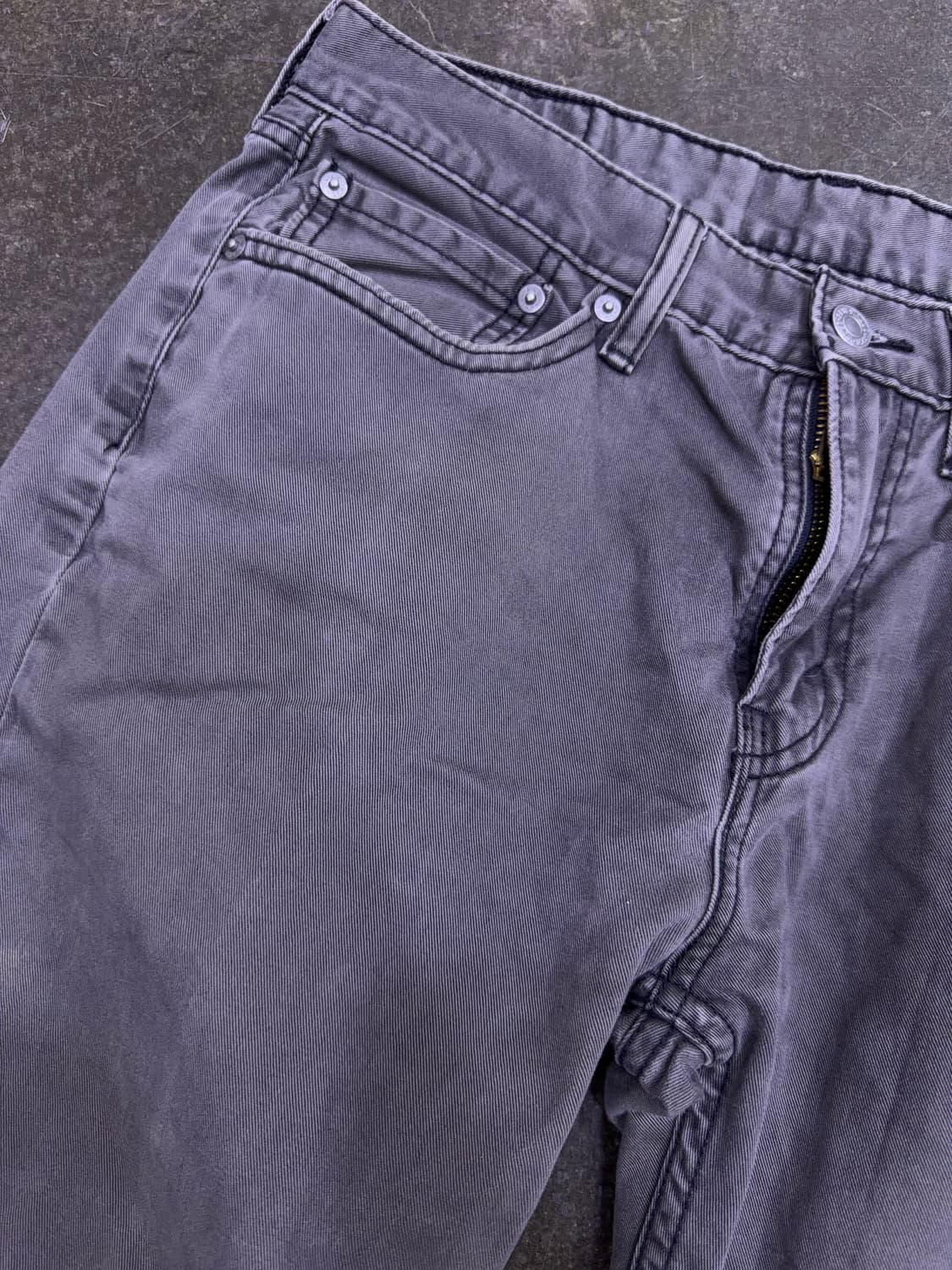 리바이스 514 스트레이트핏 빈티지 워싱 그레이 데님팬츠 32 상품이미지4