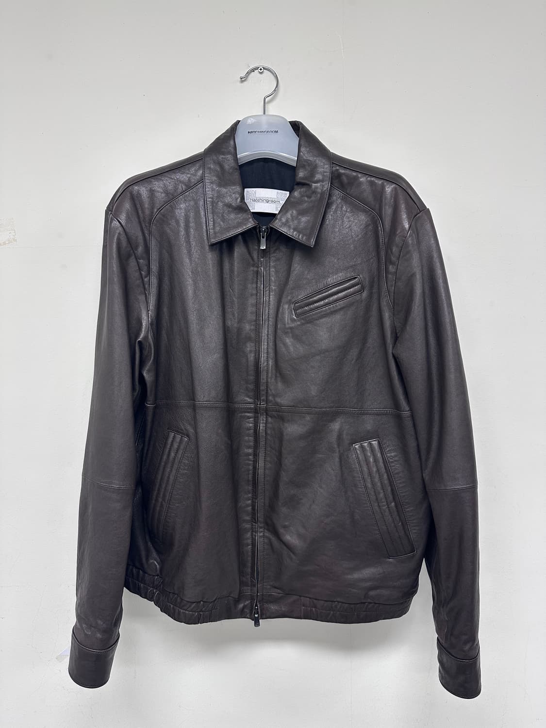 [4] 해칭룸 레더 자켓 Lamb Skin Dark Brown 상품이미지3