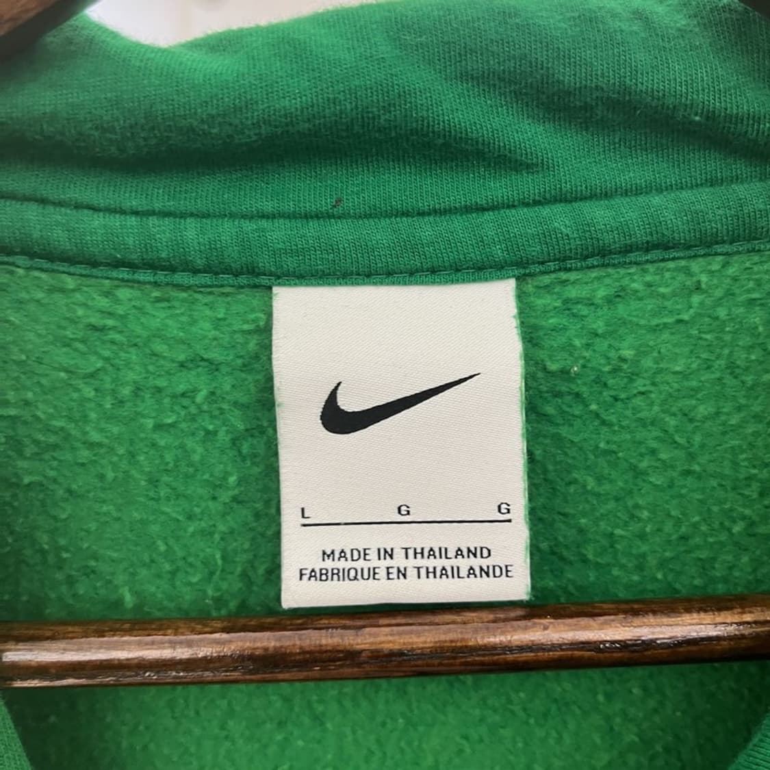 나이키 올드스쿨 레트로 빈티지 딥그린 후드티 L C10743 상품이미지5