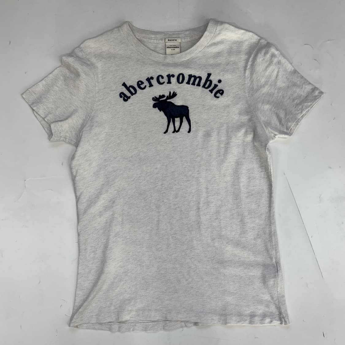 아베크롬비 머슬핏 자수 반팔 티셔츠 상품이미지1