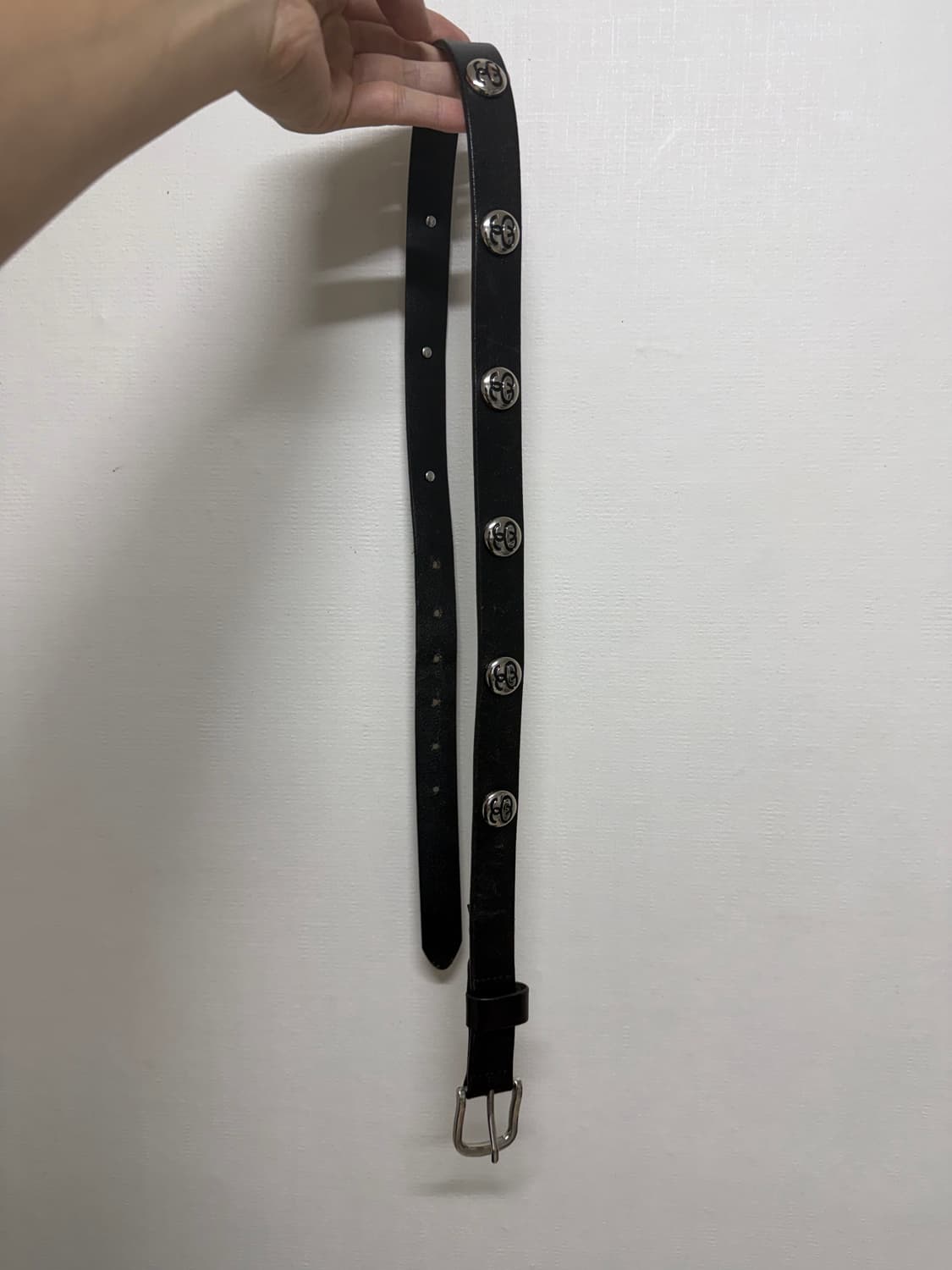 스투시 SS 링크 스터드 벨트 블랙 상품이미지3