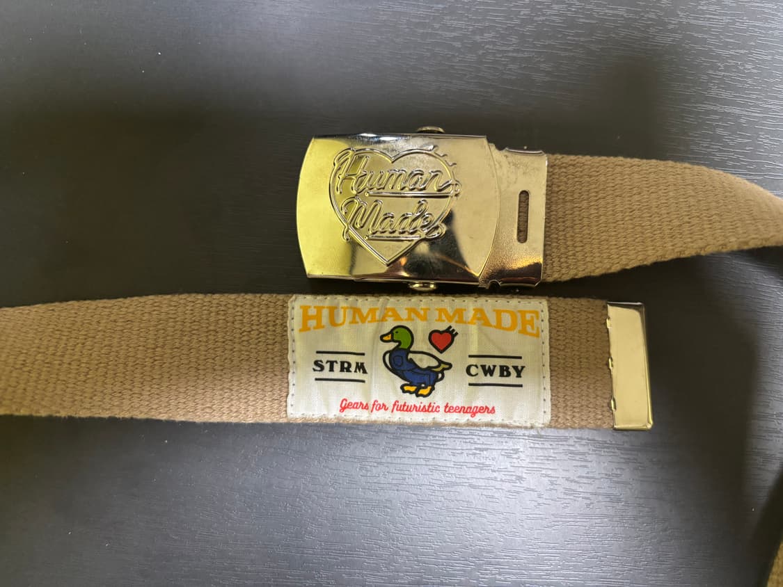 휴먼메이드 웹 벨트 베이지 상품이미지1
