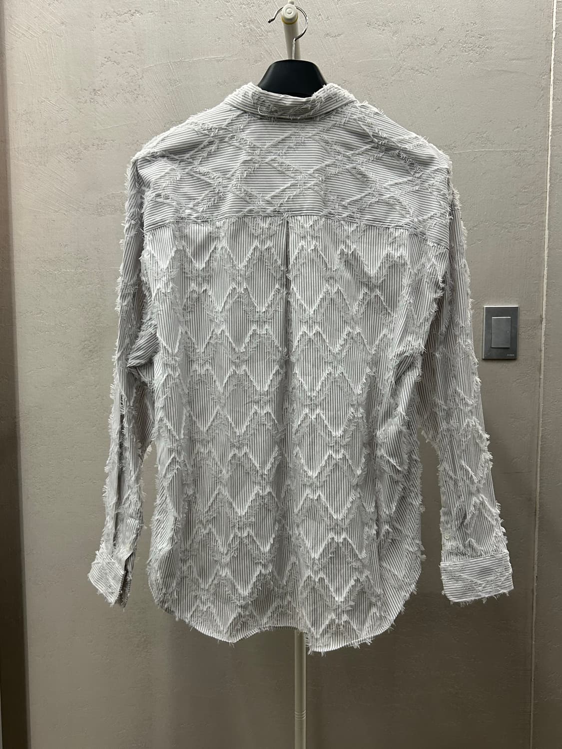 DNSR 화이트 스트라이프 셔츠 상품이미지6