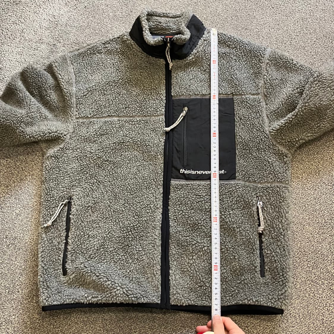 384 디스이즈네버댓 플리스 후리스 자켓 그레이 상품이미지6