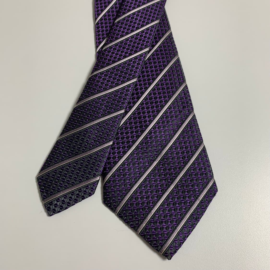 에르메네질도 제냐 이태리 신형라벨 명품넥타이 A+등급 최상급 스트라이프 상품이미지4